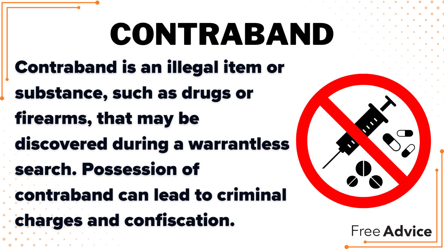 Contraband Definition Card: Can my home be searched without a warrant while I’m on parole or probation?