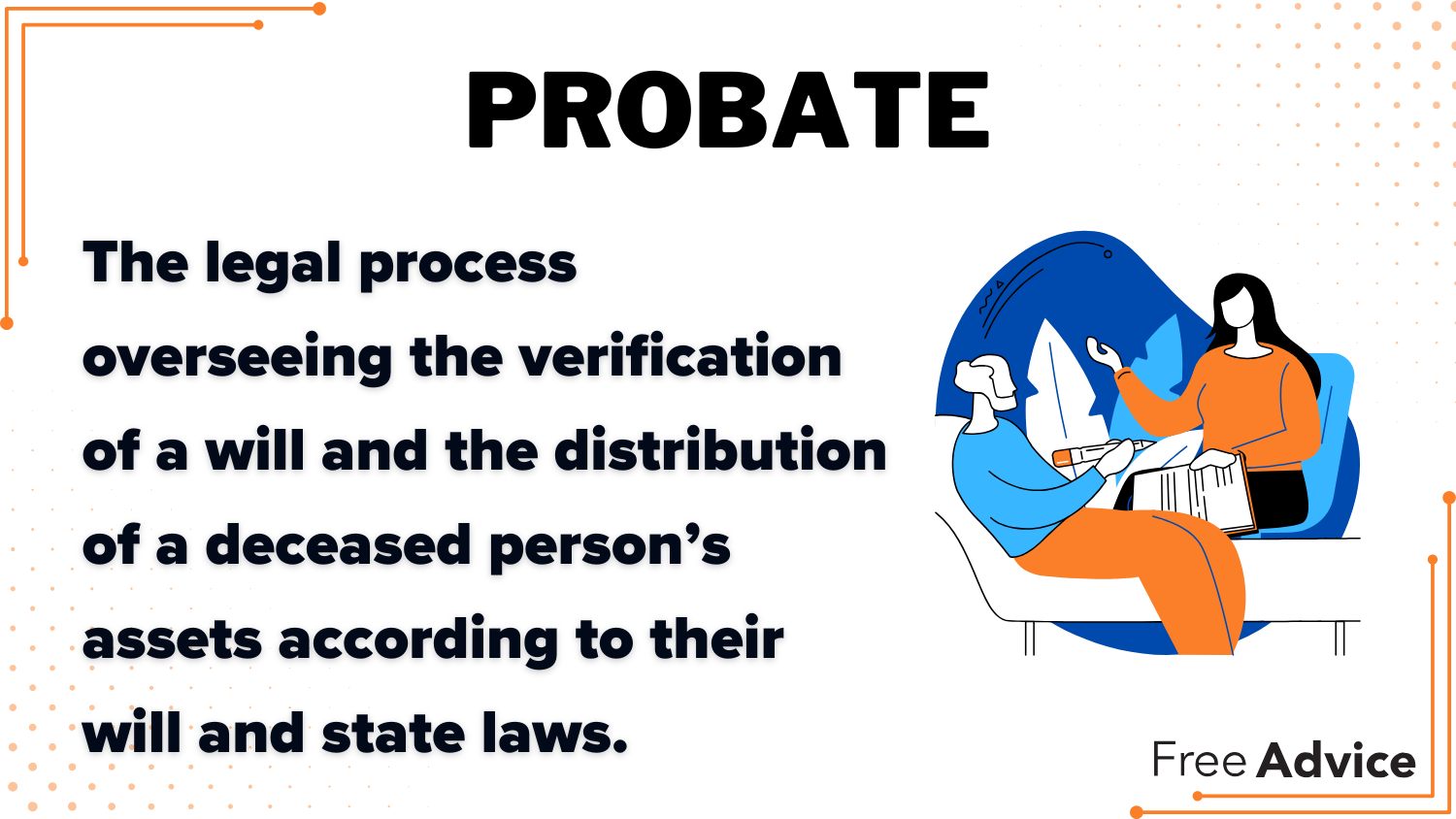 Probate definition card: How to Distribute the Deceased’s Belongings as an Executor of a Will