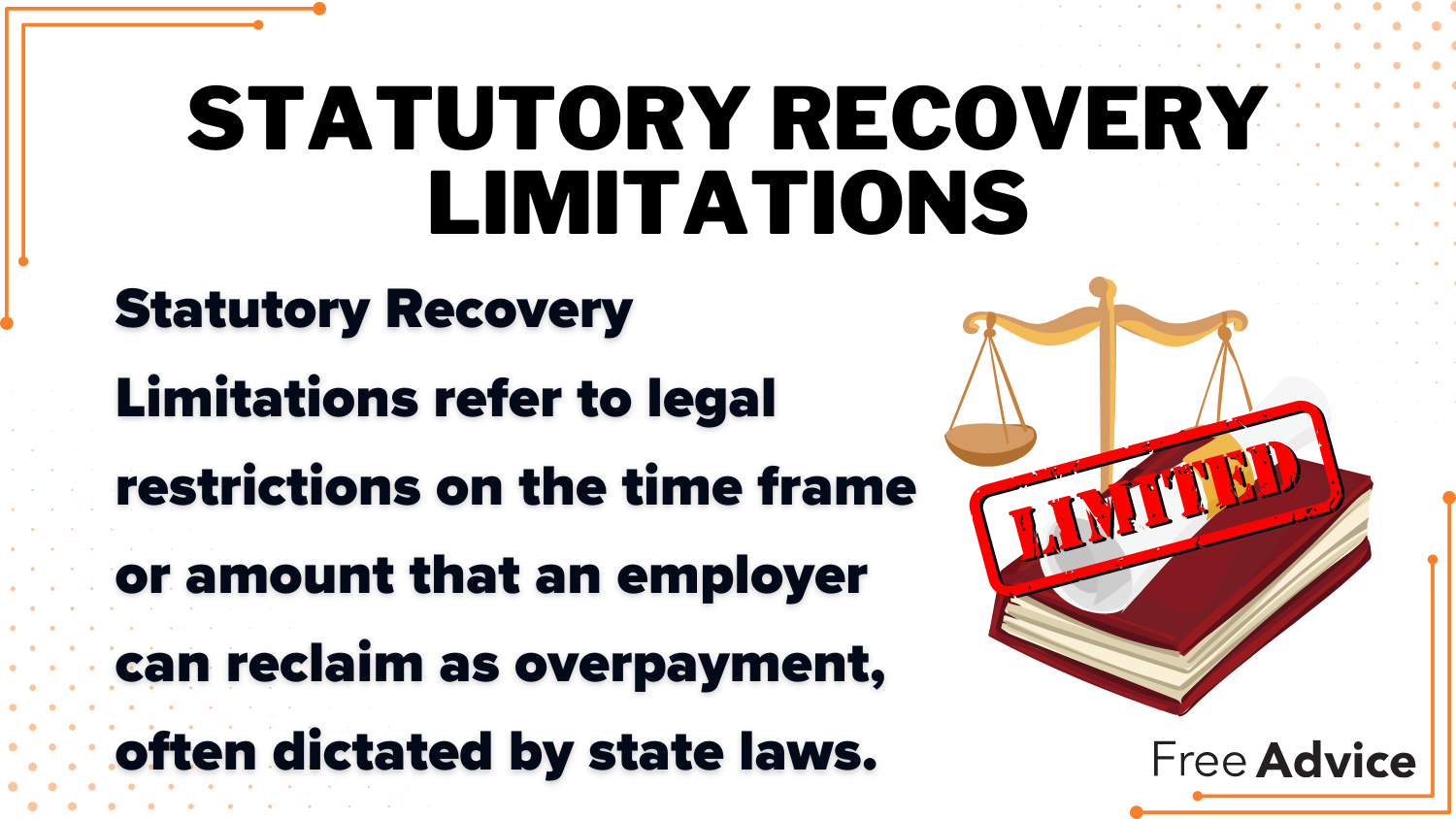 Statutory Recovery Limitations Definition Card: Employee Obligation to Repay Wage Overpayments