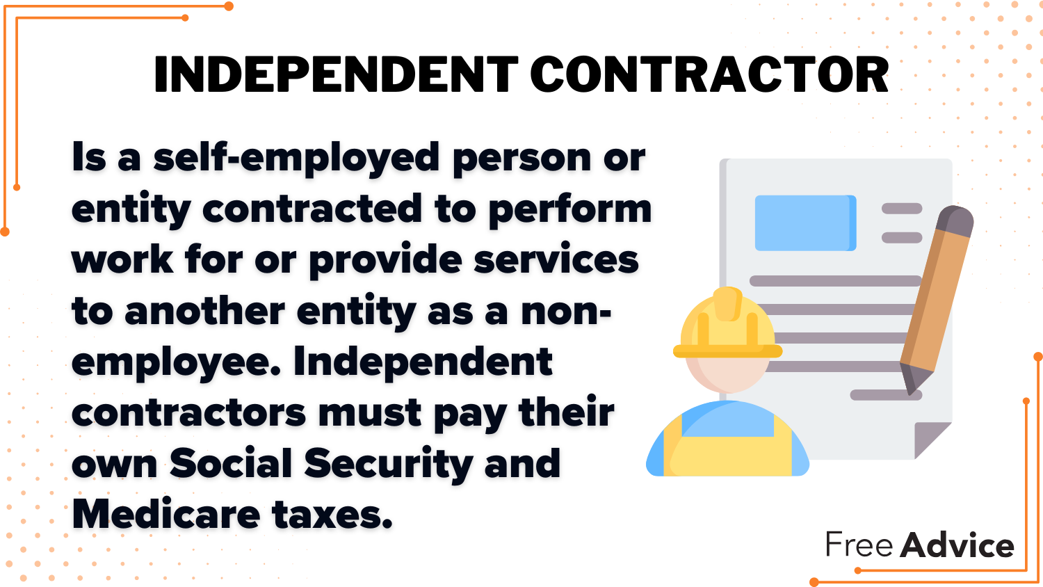 Independent Contractor Definition Card: Who pays for property damage caused by independent contractors?