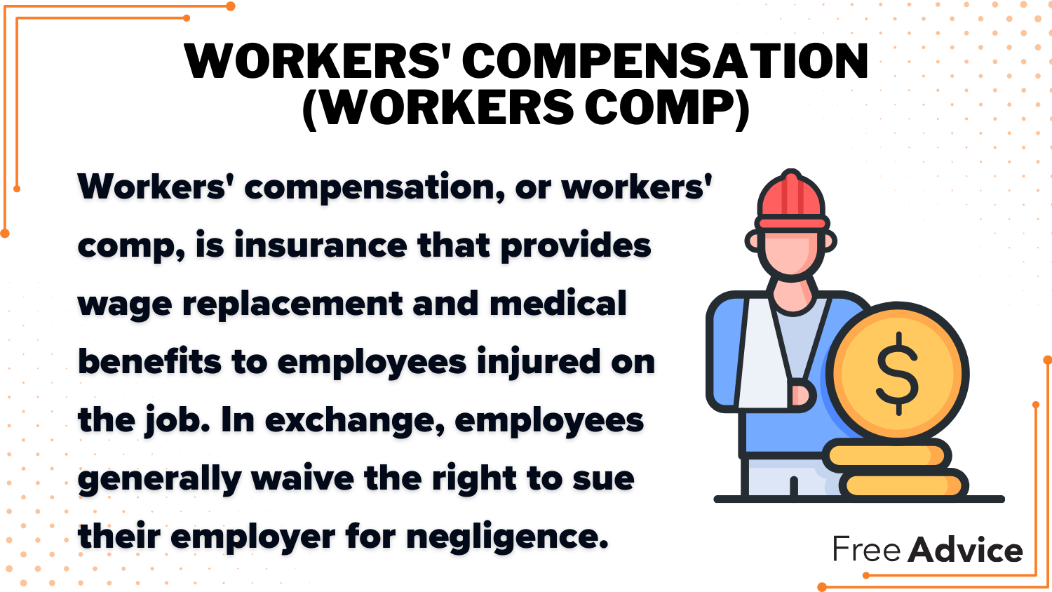 Workers' compensation definition card: Do you have to pay for health insurance while on workers comp?