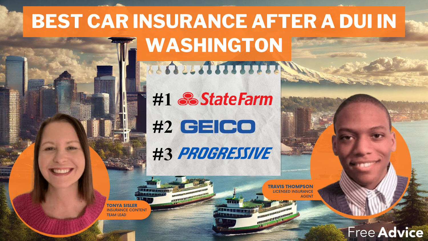 State Farm, Geico, and Progressive: Best Car Insurance After a DUI in Washington