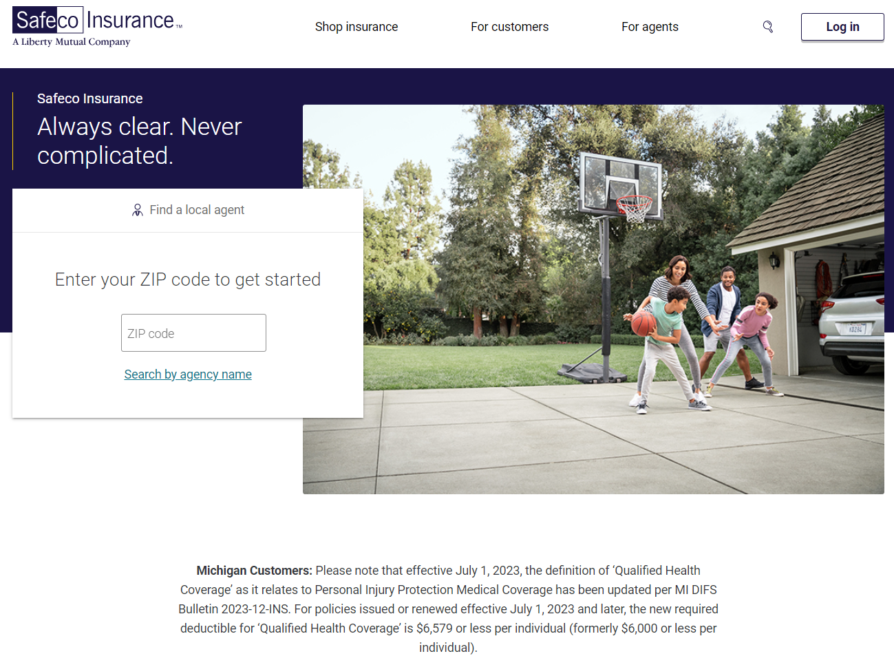 Safeco Homepage: Lemonade vs. Safeco renters insurance