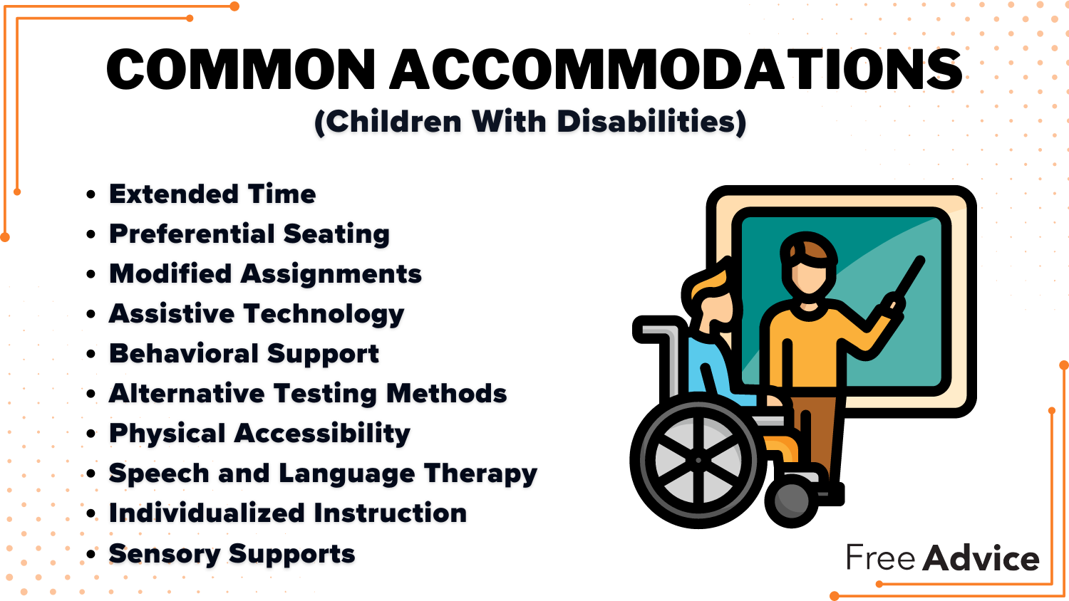 Common Accomodations Definition Card: Accommodations for Children with Disabilities 