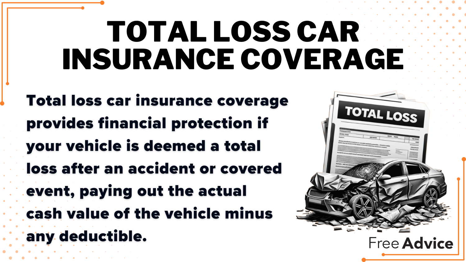 Cheap Cadillac Car Insurance: Total Loss Car Insurance Coverage Definition Card